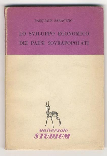 Lo sviluppo economico dei paesi sovrapopolati - Pasquale Saraceno - copertina