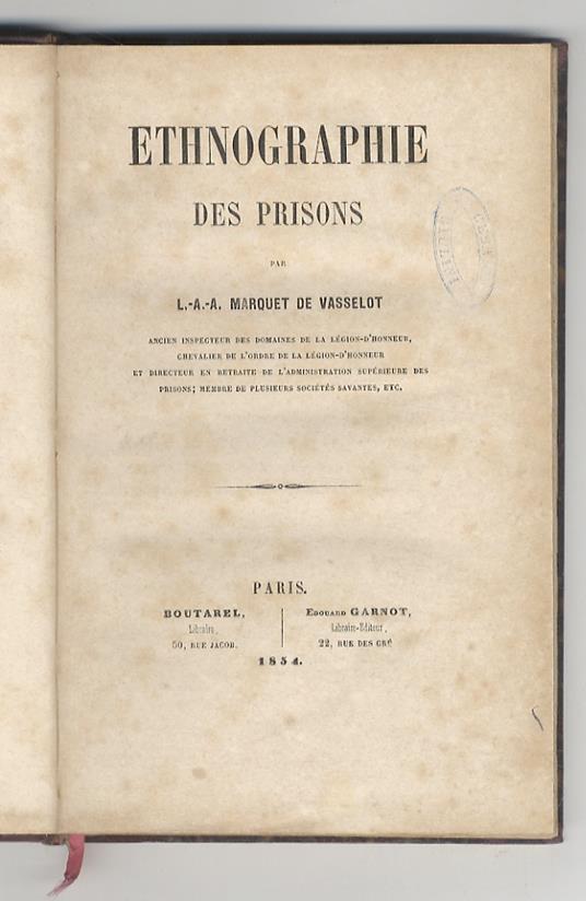 Ethnographie des prisons - copertina