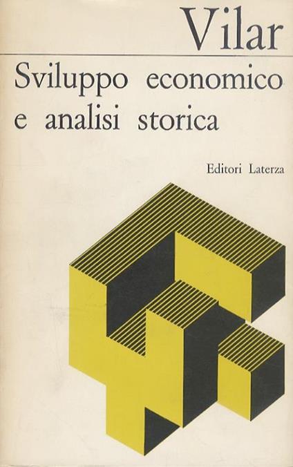Sviluppo economico e analisi storica - Pierre Vilar - copertina