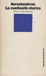 La continuità storica. Teoria e storia economica
