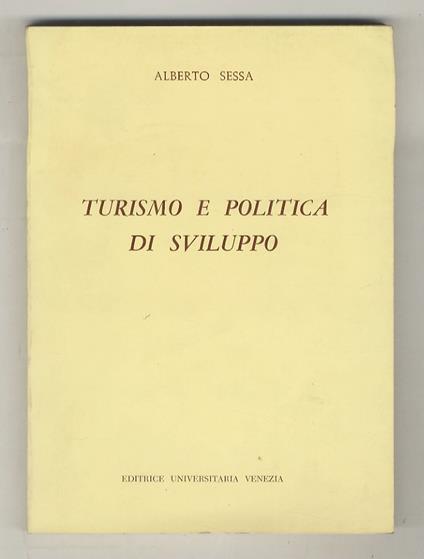 Turismo e politica di sviluppo - Aldo Sessa - copertina