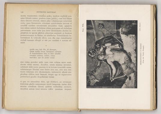 Il romanzo satirico di Petronio Arbitro, tradotto col testo a fronte e corredato di un proemio e di note da G.A. Cesareo. Seconda edizione riveduta. Con XII tavole fuori testo - Arbitro Petronio - copertina