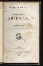 Memoirs of the life of the Rihgt Honourable Richard Brinsley Sheridan [...]
