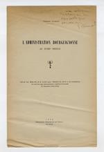 L’administration bourguignonne au XVIII siecle