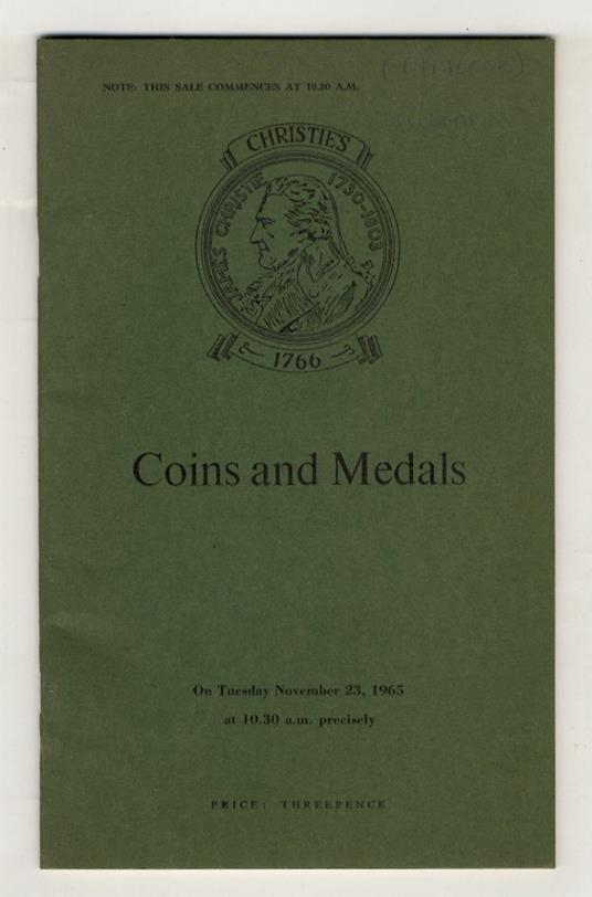 Coins, medals and orders. (Auction sale) - copertina