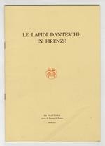 Le lapidi dantesche in Firenze
