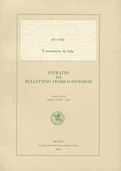 Il monastero da Sala - copertina