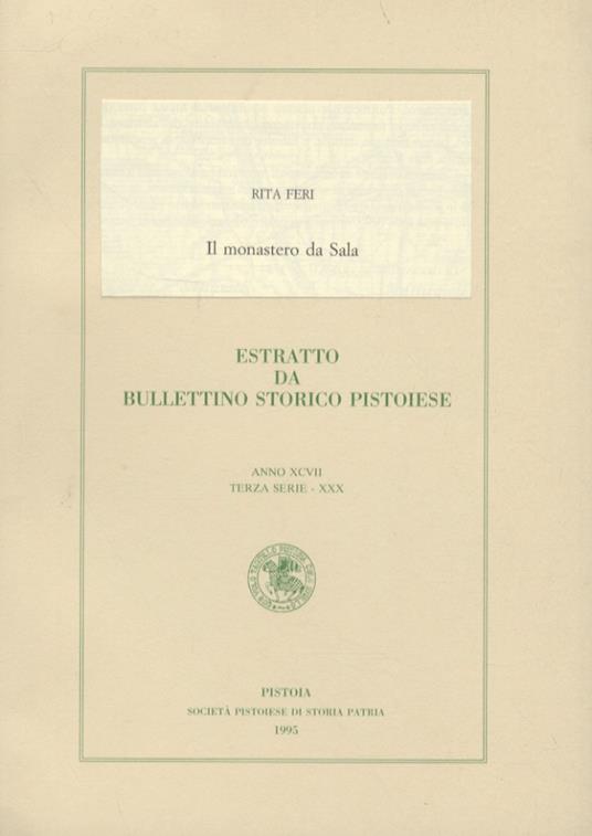 Il monastero da Sala - copertina