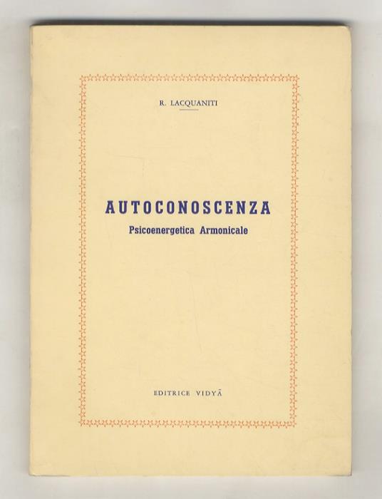Autoconoscenza. Psicoenergetica Armonicale - copertina