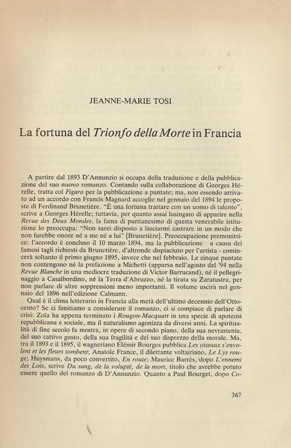 La fortuna del Trionfo della Morte in Francia - copertina
