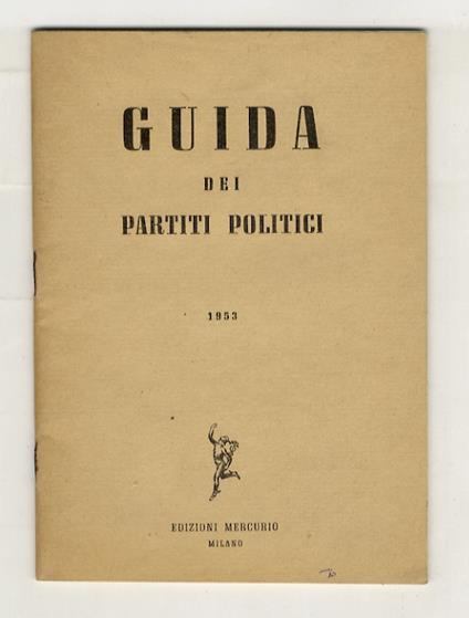 Guida dei partiti politici. 1953 - copertina
