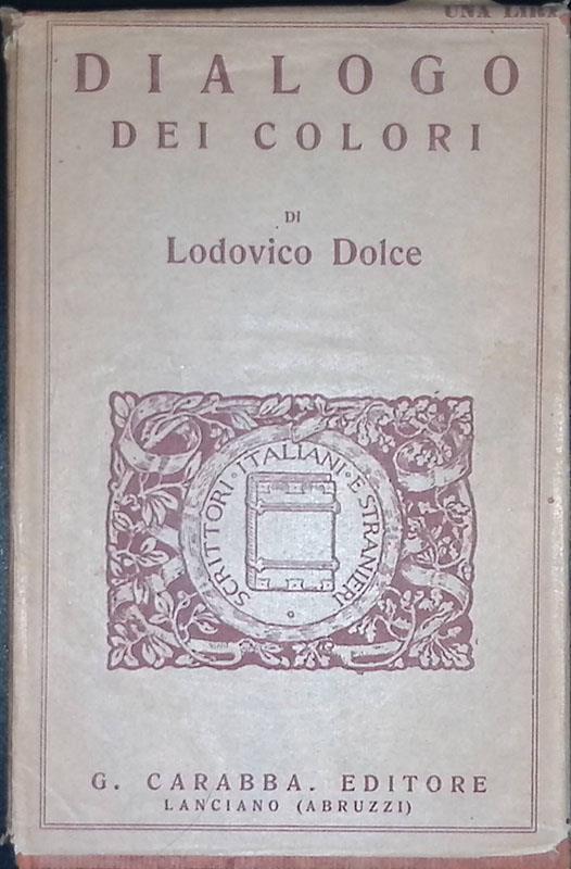Dialogo dei colori - Lodovico Dolce - copertina