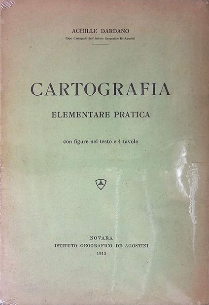 Cartografia elementare pratica - Achille Dardano - copertina