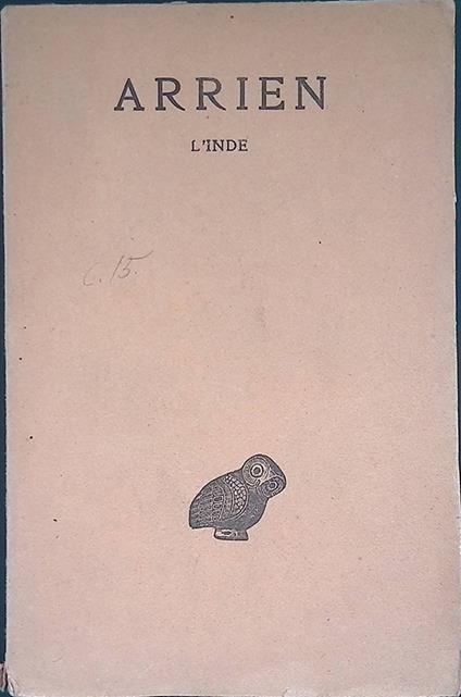 L' inde - Flavio Arriano - copertina