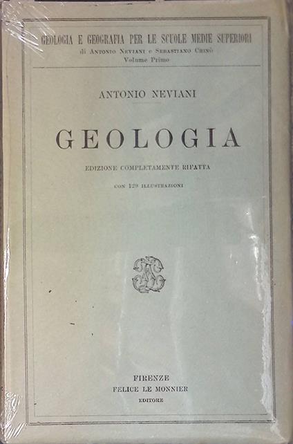 Geologia - Antonio Neviani - copertina