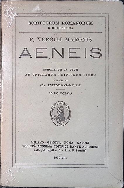 Aeneis - Publio Virgilio Marone - copertina