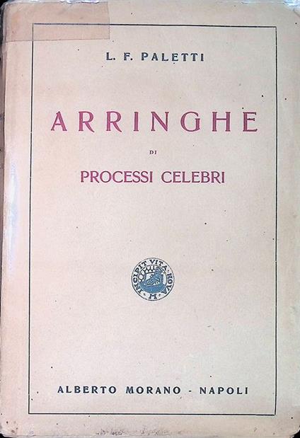 Arringhe di processi celebri - copertina