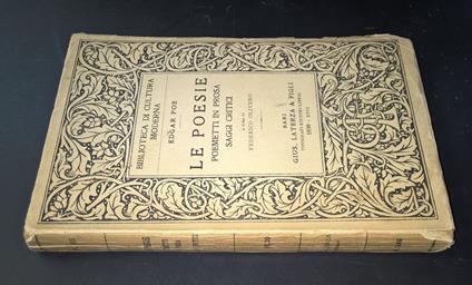Le poesie. Poemetti in prosa. Saggi critici - Edgar Allan Poe - copertina