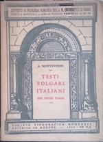 Testi volgari italiani dei primi tempi