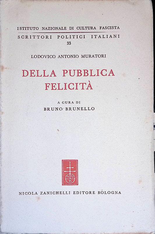Della pubblica felicità - Lodovico Antonio Muratori - copertina