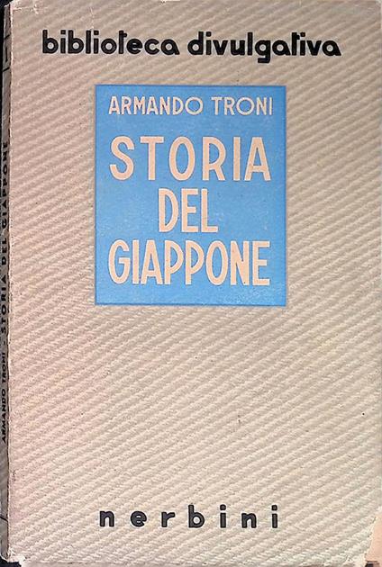 Storia del Giappone - Armando Troni - copertina