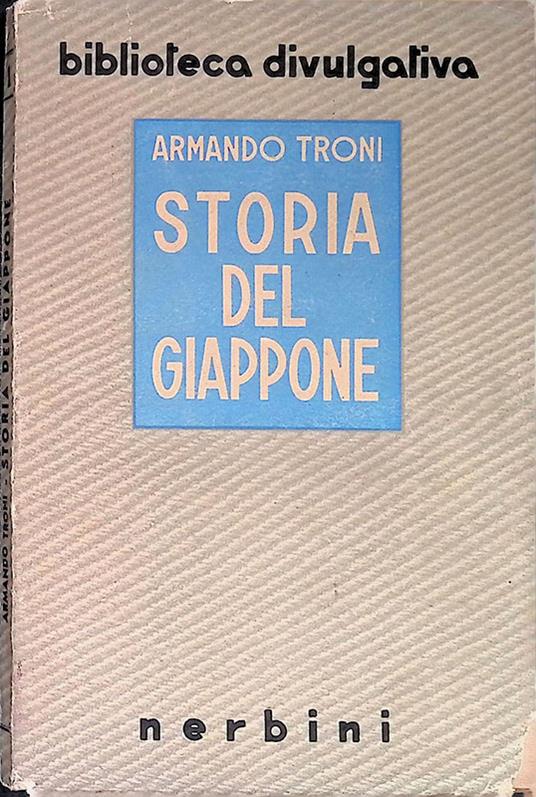 Storia del Giappone - Armando Troni - copertina