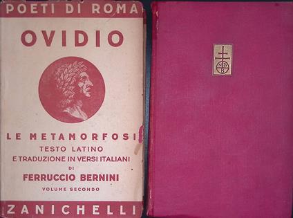 Le metamorfosi. DUE VOLUMI - P. Nasone Ovidio - copertina