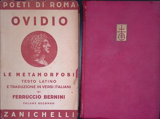 Le metamorfosi. DUE VOLUMI - P. Nasone Ovidio - copertina