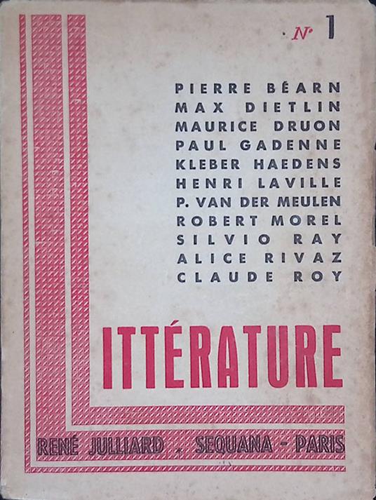 Litterature N.1 - copertina