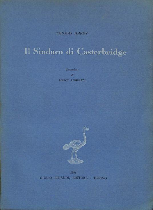Il sindaco di Casterbridge - Thomas Hardy - copertina