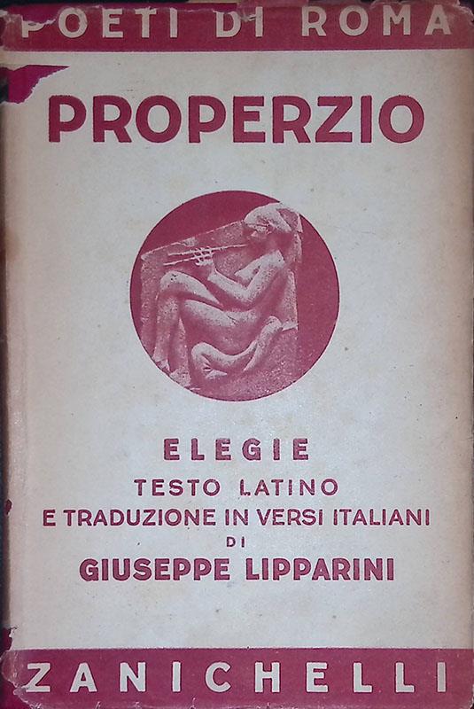 Elegie - Sesto Properzio - copertina