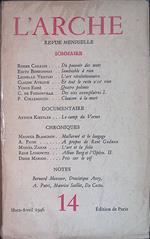 L' arche. Revue mensuelle. 14 Msrs - Avril 1946
