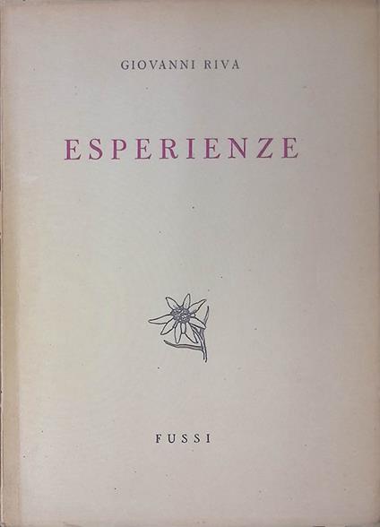 Esperienze - Giovanni Riva - copertina