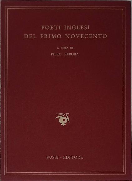 Poeti inglesi del primo Novecento - Piero Rebora - copertina