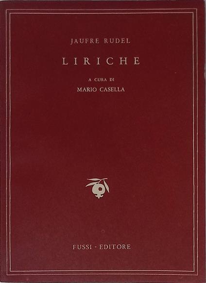 Liriche - Jaufré Rudel - copertina