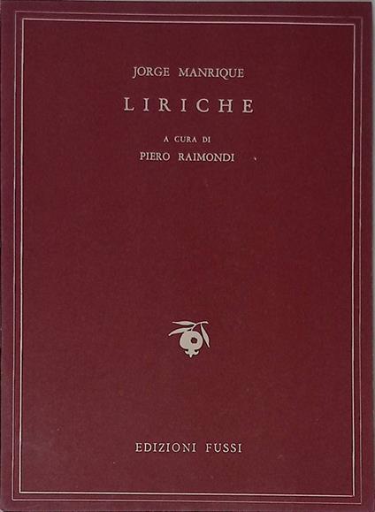 Liriche - Jorge Manrique - copertina