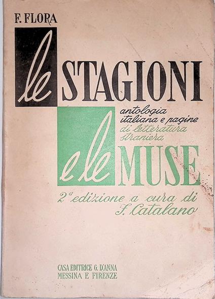Le stagioni e le muse - Francesco Flora - copertina