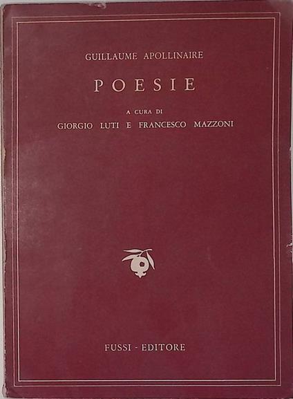 Poesie - Guillaume Apollinaire - copertina