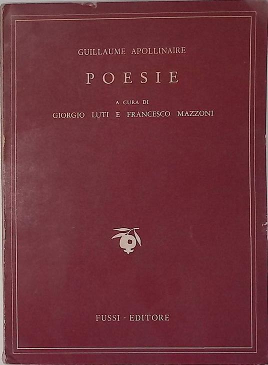 Poesie - Guillaume Apollinaire - copertina