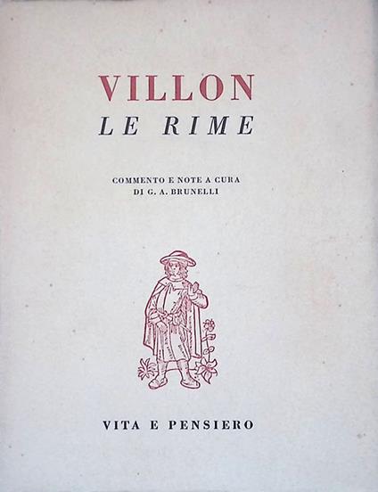 Le rime - François Villon - copertina