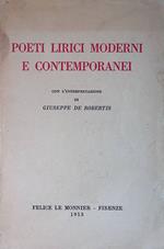 Poeti lirici moderni e contemporanei