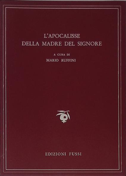 L' apocalisse della Madre del Signore - Mario Ruffini - copertina