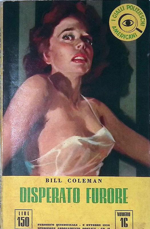 Disperato furore - Bill Coleman - copertina