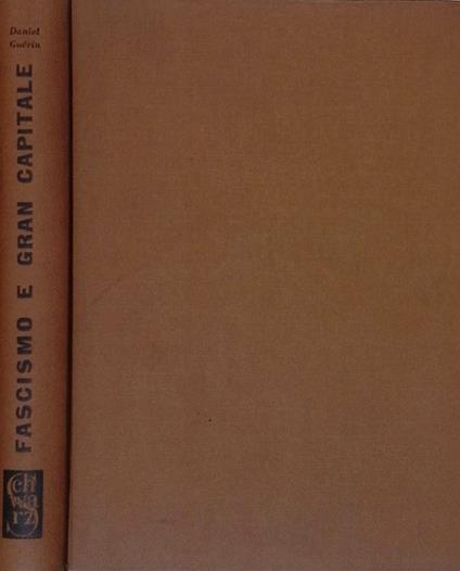 Fascismo e gran capitale - Daniel Guerin - copertina