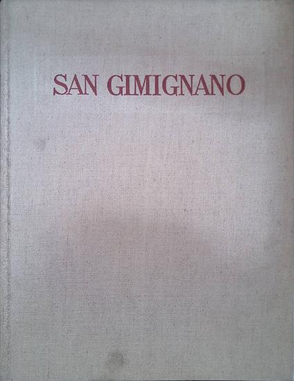 San Gimignano - Giovanni Cecchini - copertina