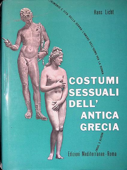 Costumi sessuali dell'antica Grecia - Hans Licht - copertina