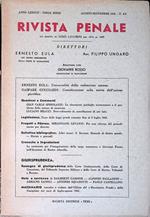Rivista penale. Anno LXXXVII n. 8-9 agosto-settembre 1962