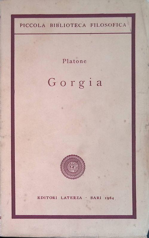Gorgia - Platone - copertina