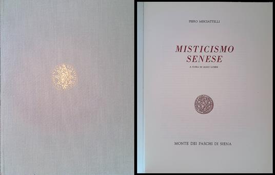 Misticismo senese - Piero Misciatelli - copertina