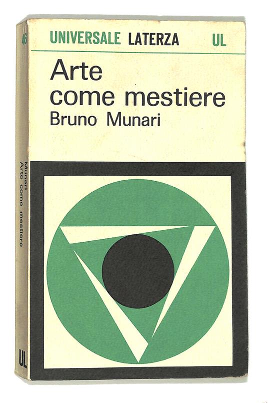 Arte come mestiere - Bruno Munari - copertina
